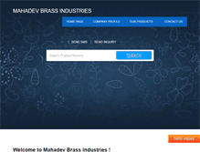 Tablet Screenshot of mahadevbrass.com